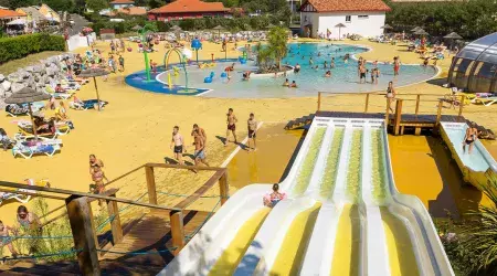 Toboggans du camping Mimizan Plage